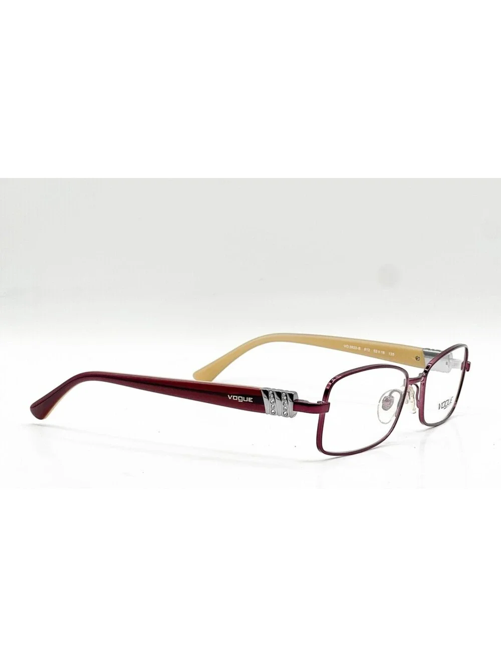 Vogue Vo 3822-B 812 Dark Bordeaux Authentic Eyeglasses 52-16-135